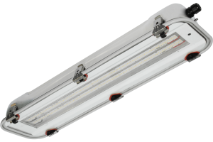 P821473EX RINOLED-EX STAINLESS STEEL-GLASS L690 LIGHTING FIXTURE 71W EMERGENCY 3H WIDE BEAM  IP65/IP66 2G2D