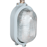 P831089 NAVE WATERTIGHT OVAL LIGHTING FIXTURE IN BRASS WITH GLASS DIFFUSER UNAV 2135 2XM24 250V  IP66