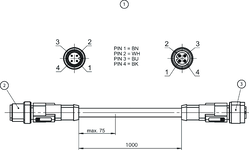 Euchner 089420E | C-M12M04-04X075PU01
