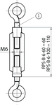 Euchner 092500E | RPS-B-6-110 : Spannschloss-Rps M6X110