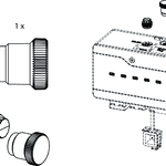 Euchner 156739E | AC-SET-BP-M12-156739 : Verschlusskappen