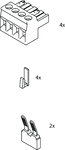 Euchner 097194E | ESM-F-AK4 : Connection Set