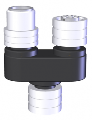 Euchner 097627E | AC-YD-SBB-097627 : Y-Distributor M12