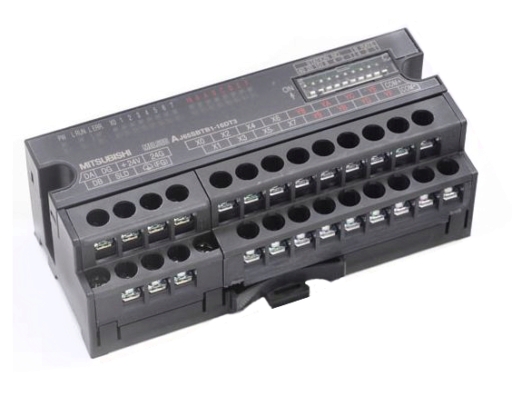 144065.jpg Mitsubishi AJ65SBTB1-16DT3: 16-Point (8 in / 8 out) 24VDC Sink I/O Module