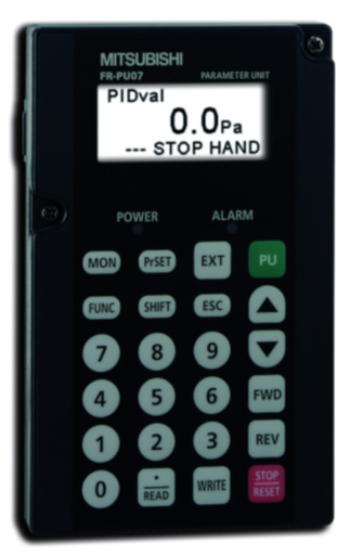 166134.jpg Mitsubishi FR-PU07: Parameter Unit for remote control