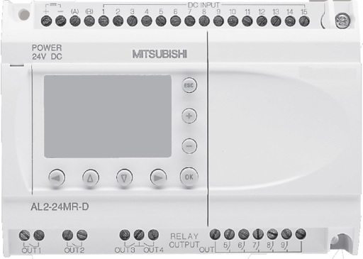 215075.jpg Mitsubishi AL2-24MR-D: Alpha Series PLC Base Unit