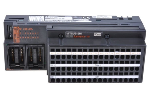 311900.jpg Mitsubishi AJ65VBTS2-16T: 16-Point 12/24VDC Sink Transistor Output Module