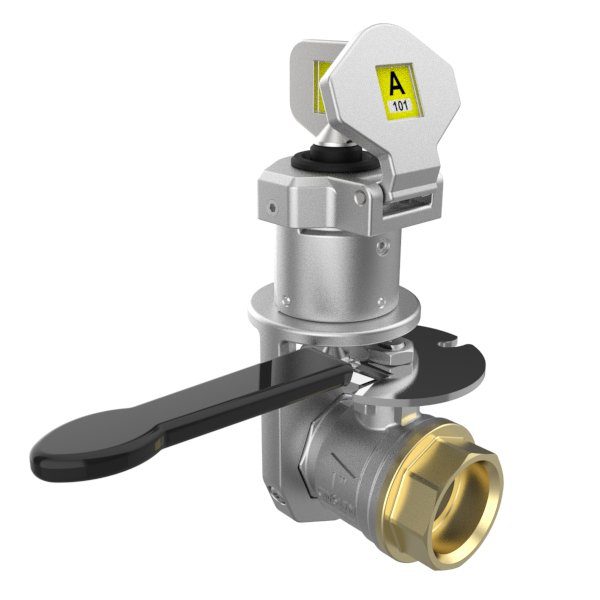 SS-MV-FCL-1 SS Mini Valve Interlock Key Free Locked Closed 1 BSPP