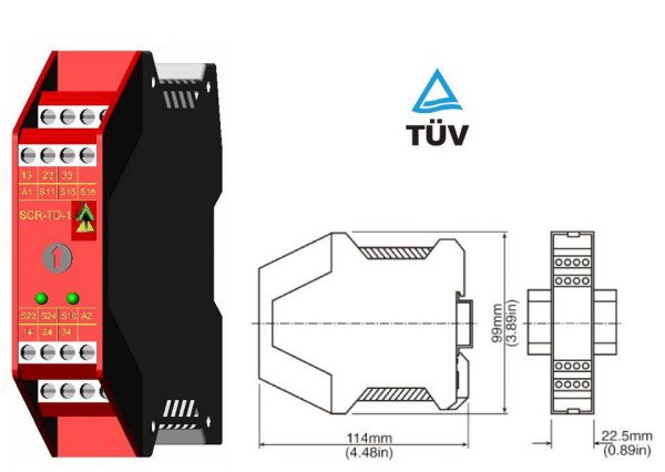 180016 SEU-TD-1 110V std screw terminals