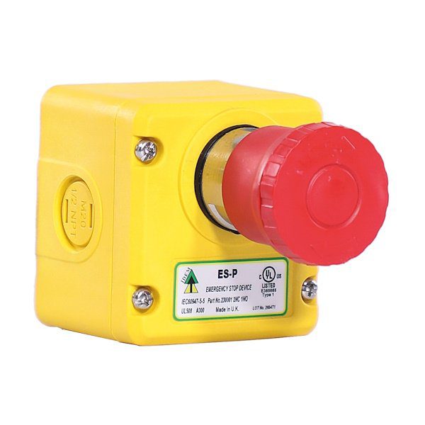 Idem 820302-ES: M-TS-SR 3NC 1NO No Manual Release M20 + E-Stop Button