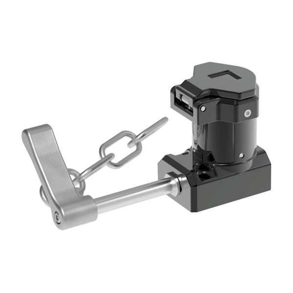 M-HS-C-interlock-with-chain-for-IDEM-trappd-key-interlocking.jpg Idem M-HS-C: Handle Interlock with Chain Single KeyKey Trapped Actuat