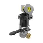 Idem M-MV-FCL-3/8: Die Cast Mini Valve Interlock Key Free Locked Closed 3/8