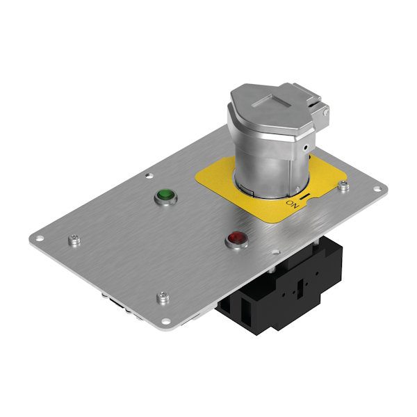 SS-ISP-SKR-power-isolation-switch-with-solenoid-key-release.jpg Idem SS-ISP-SKR-25: Solenoid Release Isolation Switch Panel Mount 25A SS