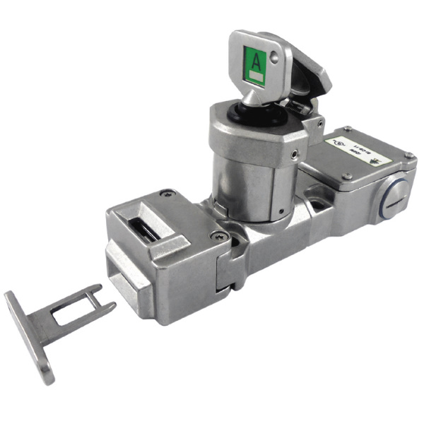 SS-TS-CB.jpg Idem SS-TSR-CB-22-N: Single 2NC 2NO Tongue Interlock with Contact BlockNPTKey