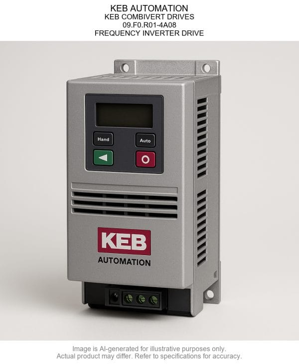 KEB AUTOMATION; KEB COMBIVERT DRIVES; 09.F0.R01-4A08; FREQUENCY INVERTER DRIVE