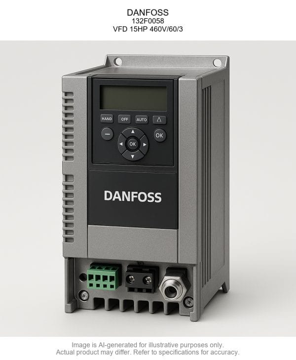DANFOSS; 132F0058; Variable Frequency Drive 15HP 460V/60/3