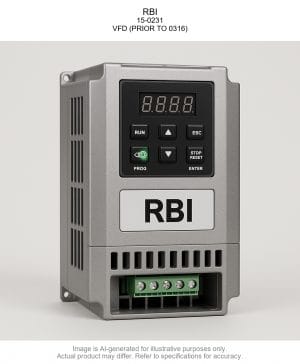 RBI; 15-0231; Variable Frequency Drive (PRIOR TO 0316)