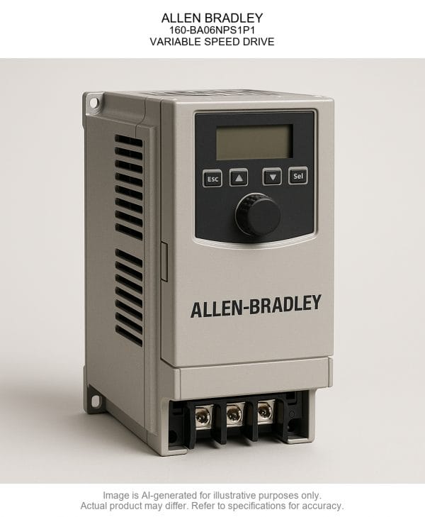 160-BA06NPS1P1.png ALLEN BRADLEY; 160-BA06NPS1P1; VARIABLE SPEED DRIVE