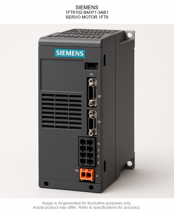 SIEMENS; 1FT6102-8AH71-3AB1; SERVO MOTOR 1FT6