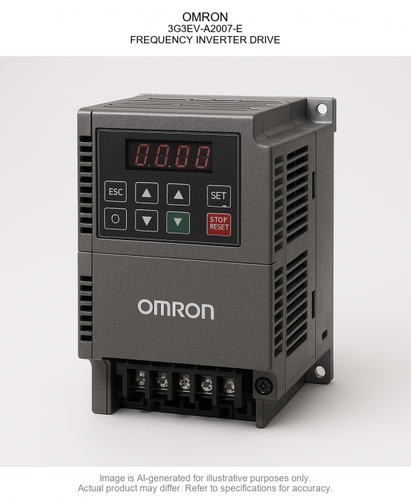 3G3EV-A2007-E.png OMRON; 3G3EV-A2007-E; FREQUENCY INVERTER DRIVE