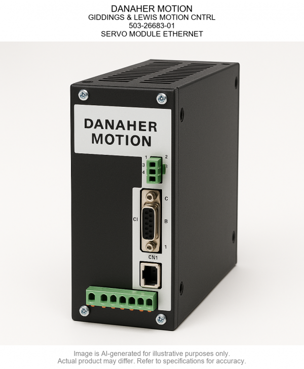 503-26683-01.png DANAHER MOTION; GIDDINGS & LEWIS MOTION CNTRL; 503-26683-01; SERVO MODULE ETHERNET