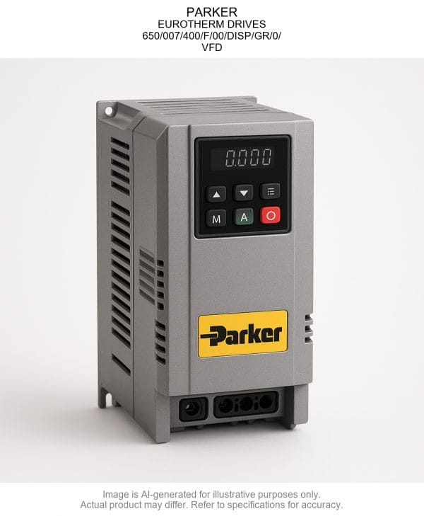 650_007_400_F_00_DISP_GR_0_0.png PARKER; EUROTHERM DRIVES; 650/007/400/F/00/DISP/GR/0/; Variable Frequency Drive