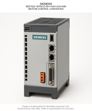 SIEMENS; 6SE7022-1EP50-Z-G91+G42+C43+K80; MOTION CONTROL CONVERTER