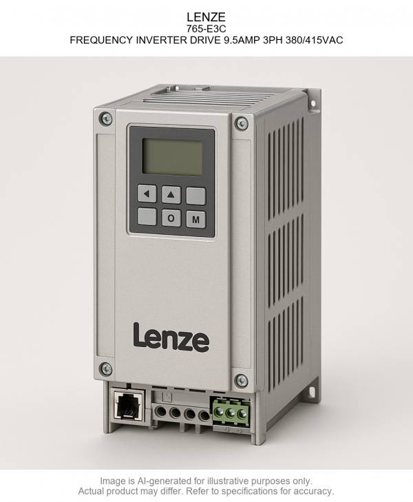 LENZE; 765-E3C; FREQUENCY INVERTER DRIVE 9.5AMP 3PH 380/415VAC