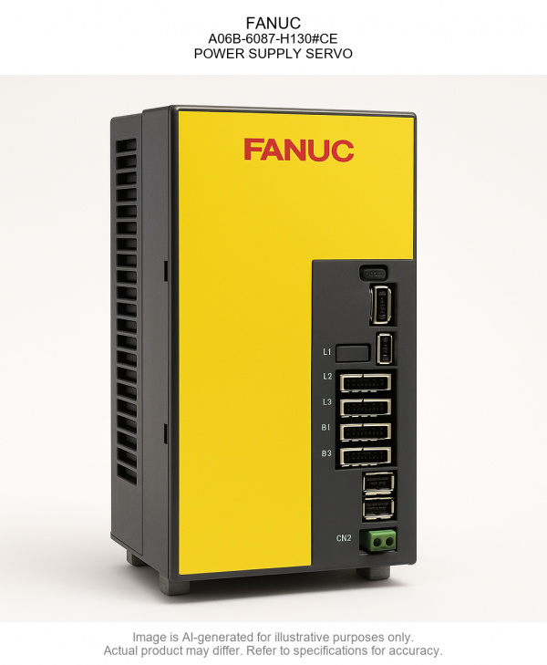A06B-6087-H13023CE.png FANUC; A06B-6087-H130#CE; POWER SUPPLY SERVO