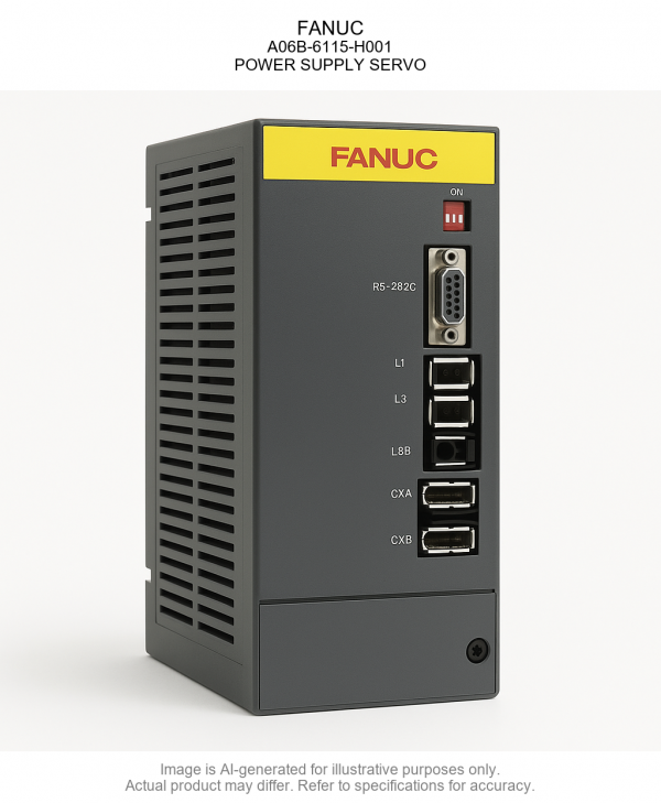 A06B-6115-H001.png FANUC; A06B-6115-H001; POWER SUPPLY SERVO