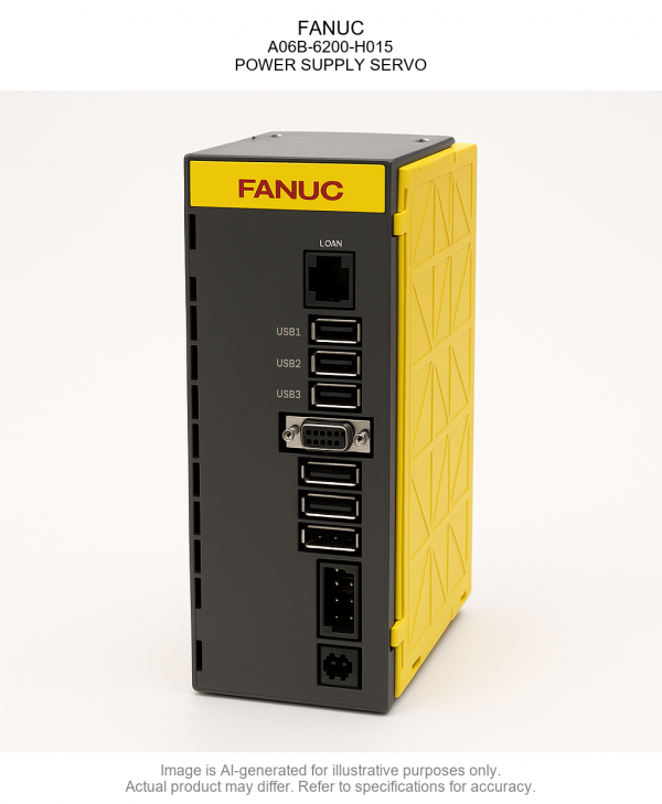 A06B-6200-H015.png FANUC; A06B-6200-H015; POWER SUPPLY SERVO