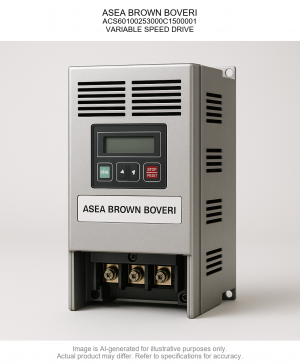 ASEA BROWN BOVERI; ACS60100253000C1500001; VARIABLE SPEED DRIVE