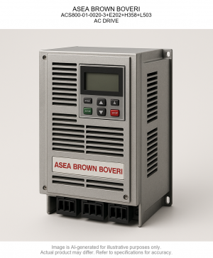 ASEA BROWN BOVERI; ACS800-01-0020-3+E202+H358+L503; AC DRIVE