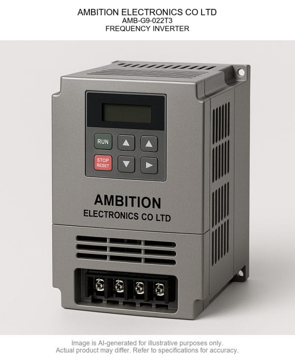 AMB-G9-022T3.png AMBITION ELECTRONICS CO LTD; AMB-G9-022T3; FREQUENCY INVERTER