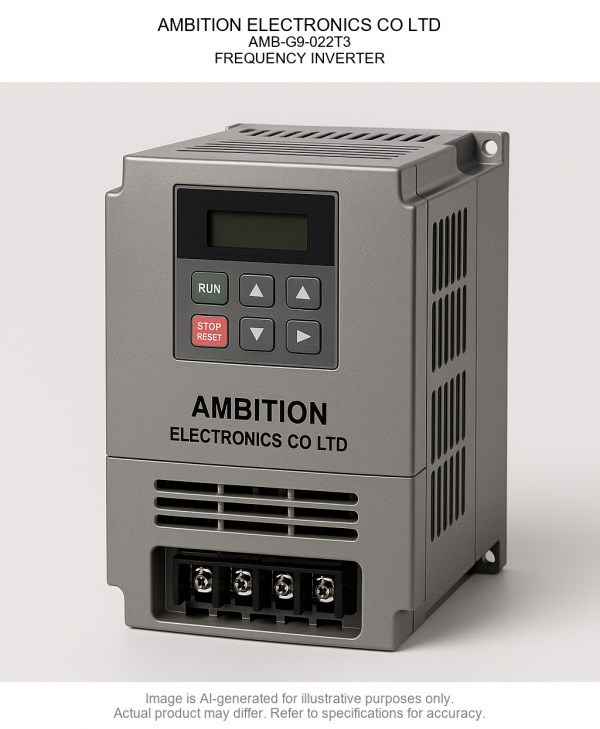 AMB-G9-022T3.png AMBITION ELECTRONICS CO LTD; AMB-G9-022T3; FREQUENCY INVERTER
