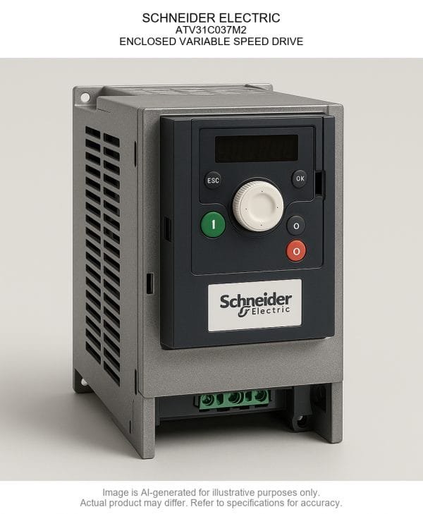 SCHNEIDER ELECTRIC; ATV31C037M2; ENCLOSED VARIABLE SPEED DRIVE