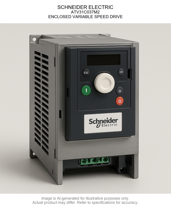 SCHNEIDER ELECTRIC; ATV31C037M2; ENCLOSED VARIABLE SPEED DRIVE