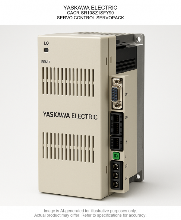 CACR-SR10SZ1SFY90.png YASKAWA ELECTRIC; CACR-SR10SZ1SFY90; SERVO CONTROL SERVOPACK