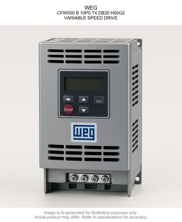CFW50020B2010P020T420DB2020H00G2.png WEG; CFW500 B 10P0 T4 DB20 H00G2; VARIABLE SPEED DRIVE