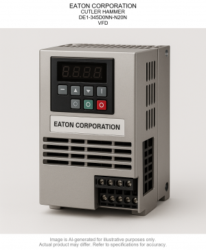 EATON CORPORATION; CUTLER HAMMER; DE1-345D0NN-N20N; Variable Frequency Drive