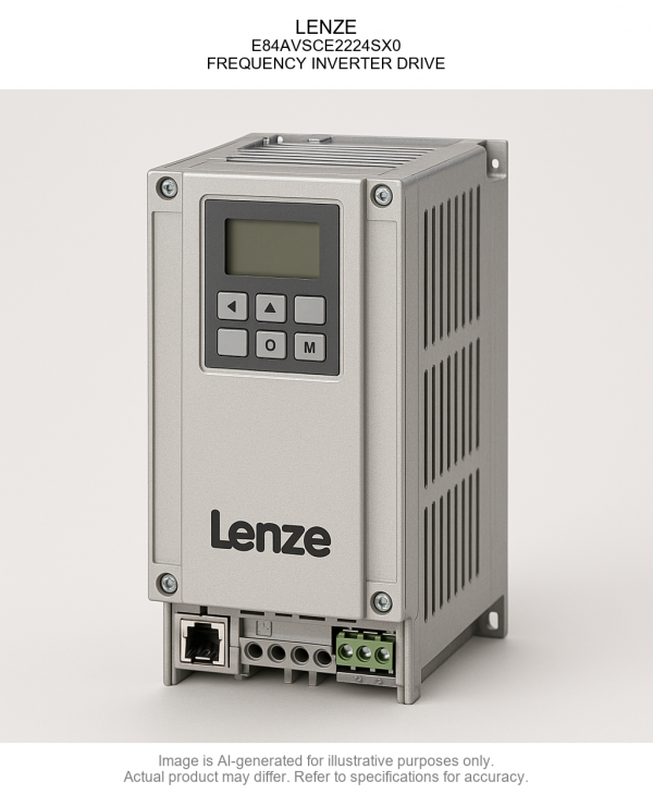 E84AVSCE2224SX0.png LENZE; E84AVSCE2224SX0; FREQUENCY INVERTER DRIVE