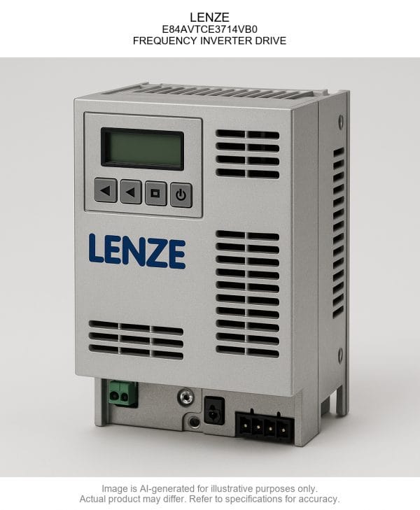 E84AVTCE3714VB0.png LENZE; E84AVTCE3714VB0; FREQUENCY INVERTER DRIVE