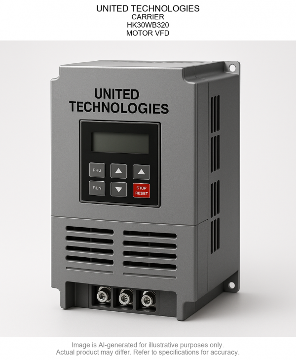 HK30WB320.png UNITED TECHNOLOGIES; CARRIER; HK30WB320; MOTOR Variable Frequency Drive