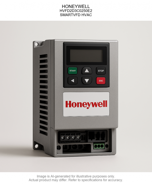 HVFD2D3C0250E2.png HONEYWELL; HVariable Frequency Drive2D3C0250E2; SMARTVariable Frequency Drive HVAC