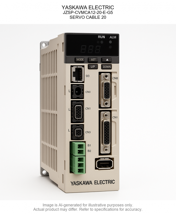 YASKAWA ELECTRIC; JZSP-CVMCA12-20-E-G5; SERVO CABLE 20