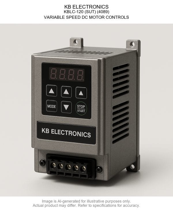 KBLC-12020SUT204089.png KB ELECTRONICS; KBLC-120 (SUT) (4089); VARIABLE SPEED DC MOTOR CONTROLS