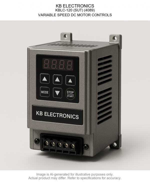 KBLC-12020SUT204089.png KB ELECTRONICS; KBLC-120 (SUT) (4089); VARIABLE SPEED DC MOTOR CONTROLS