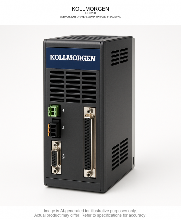 KOLLMORGEN; LE03260; SERVOSTAR DRIVE 6.2AMP 4PHASE 115/230VAC