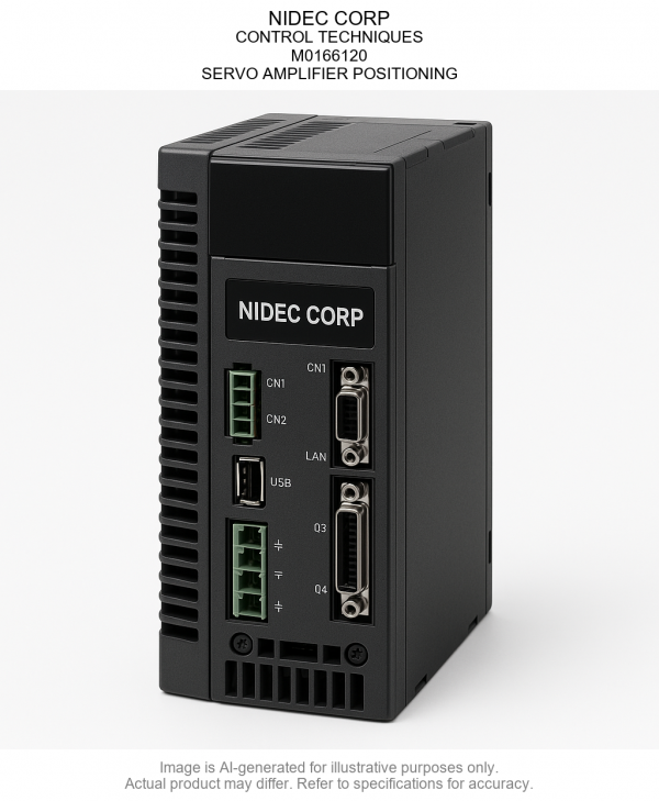 NIDEC CORP; CONTROL TECHNIQUES; M0166120; SERVO AMPLIFIER POSITIONING