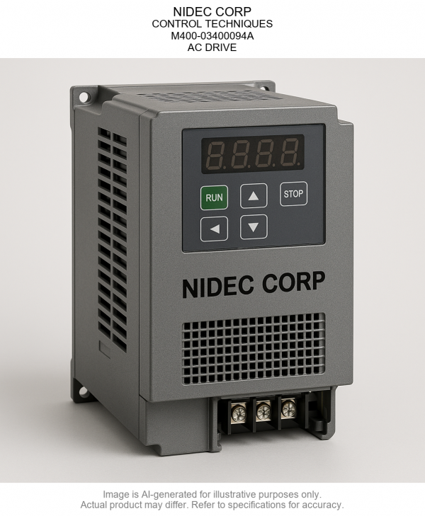 NIDEC CORP; CONTROL TECHNIQUES; M400-03400094A; AC DRIVE
